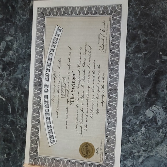 Knowles "The Swinger" Plate - Picture 4 of 10